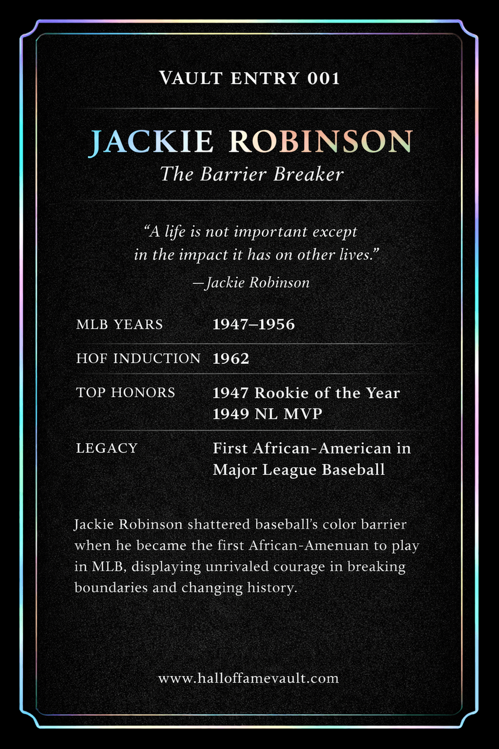 Jackie Robinson Moment